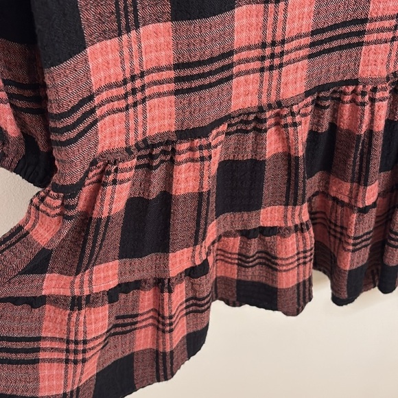 Anthropologie Cloth & Stone Daia Plaid Mini Dress - Picture 6 of 6